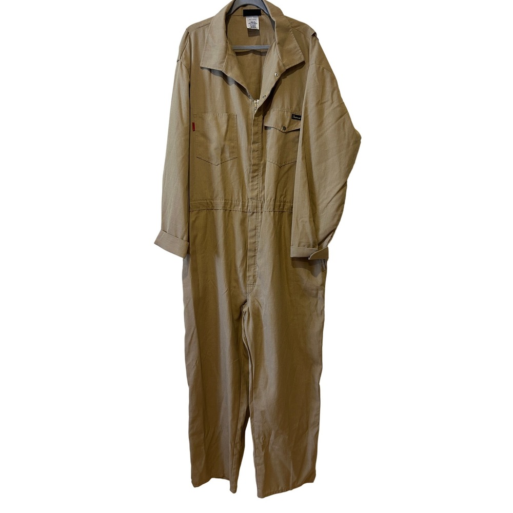 Workrite FR Mens Coverall 3XL-RG Khaki Flame Resistant Nomex IIIA CAT 1 Utility